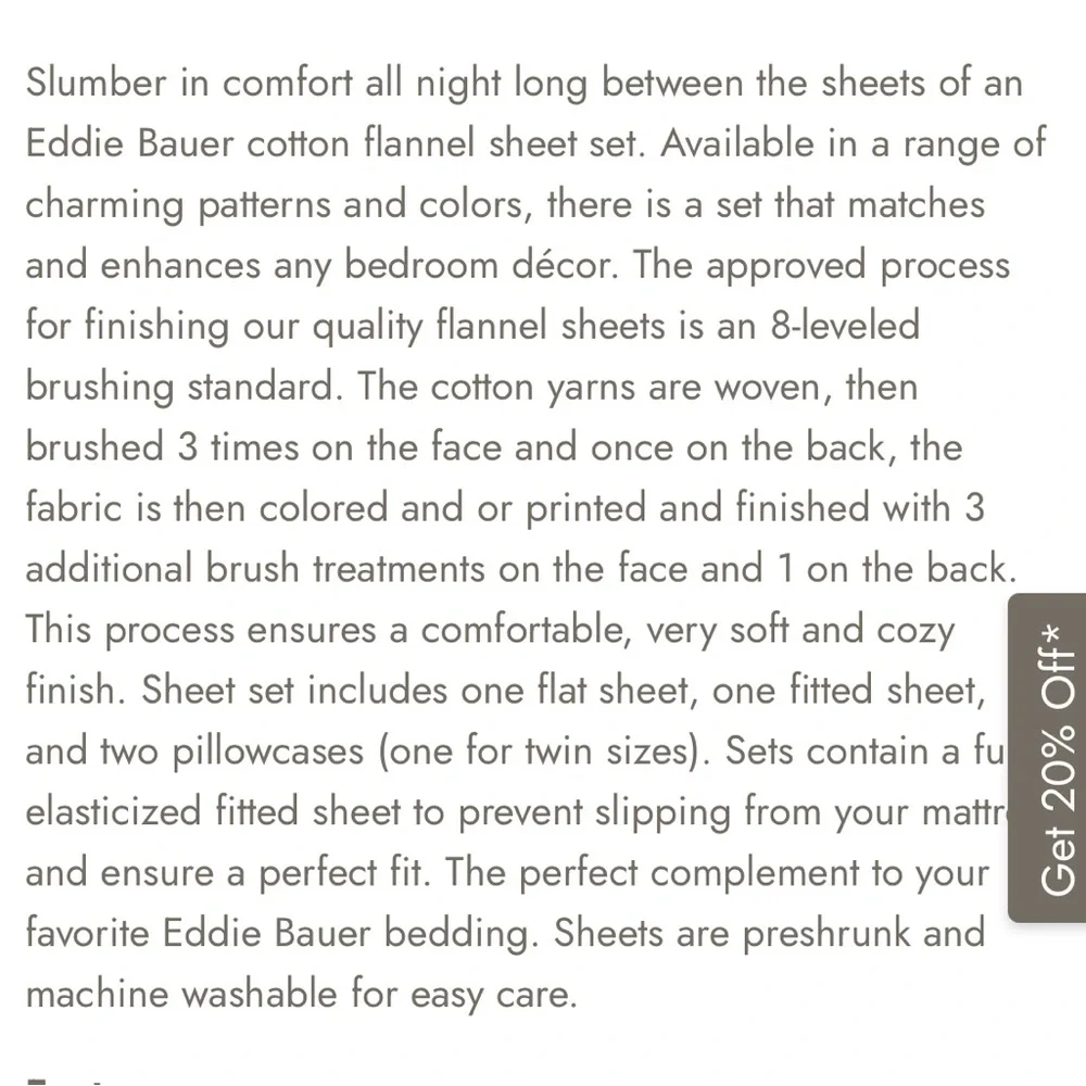Eddie Bauer Black and White Plaid Bedding Sheets